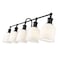 Z-Lite Bryant 5 Light Vanity, Matte Black & Matte Opal 733-5V-MB - alternate 3